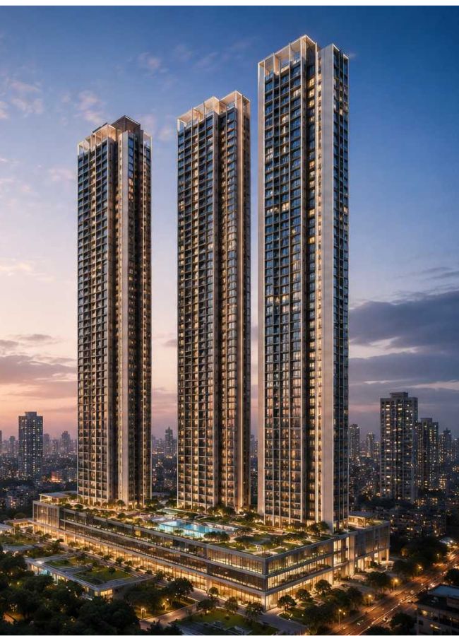 Godrej Trilogy luxury residential towers in Worli Mumbai