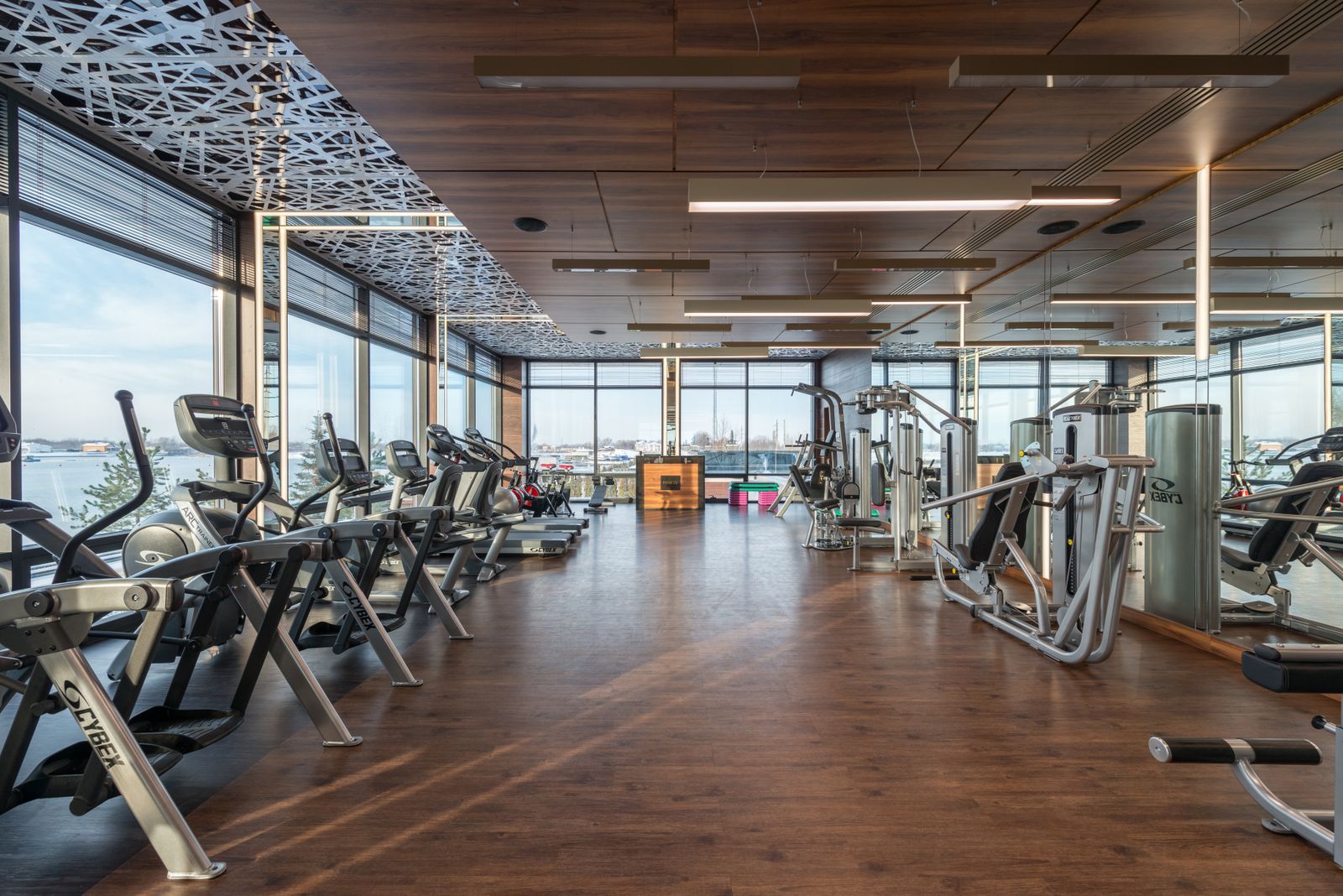 Daylit modern fitness studio — representative image, not of this project
