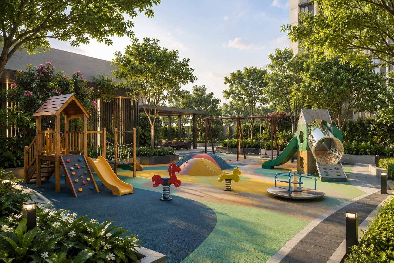 Children's play zone at Godrej Trilogy Seafront